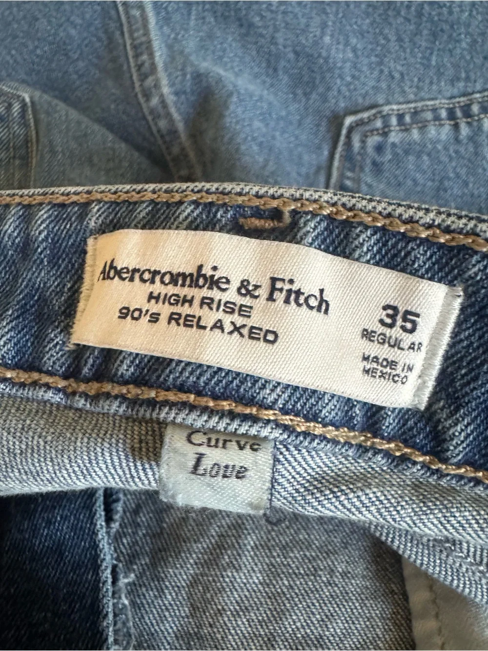 Abercrombie | Curve Love High Rise 90s Relaxed Jeans